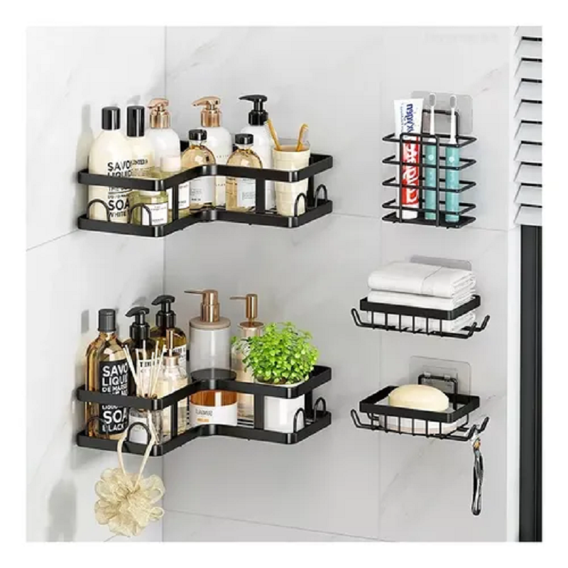 Miniatura 8 de Estante Organizador Esquinero Baño 5 Pc